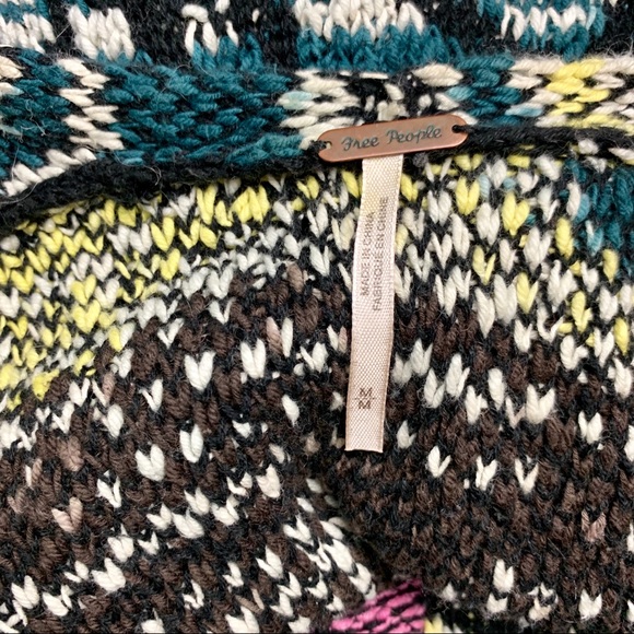 Free People Think Twice Multi Stripe Cardigan M - Picture 1 of 9